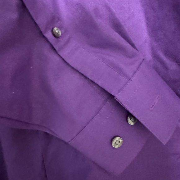 Euc men's sz small purple dress shirt - Picture 3 of 3
